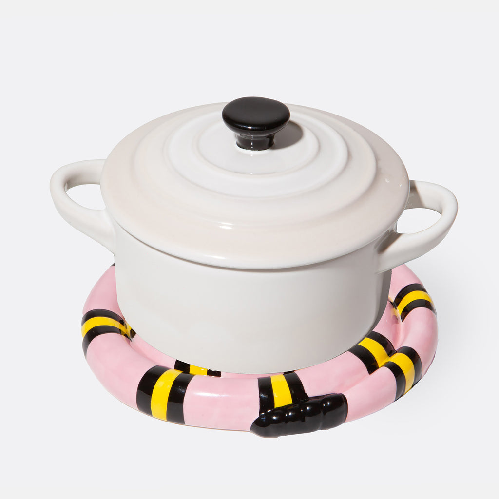 Snake Trivet - Pink