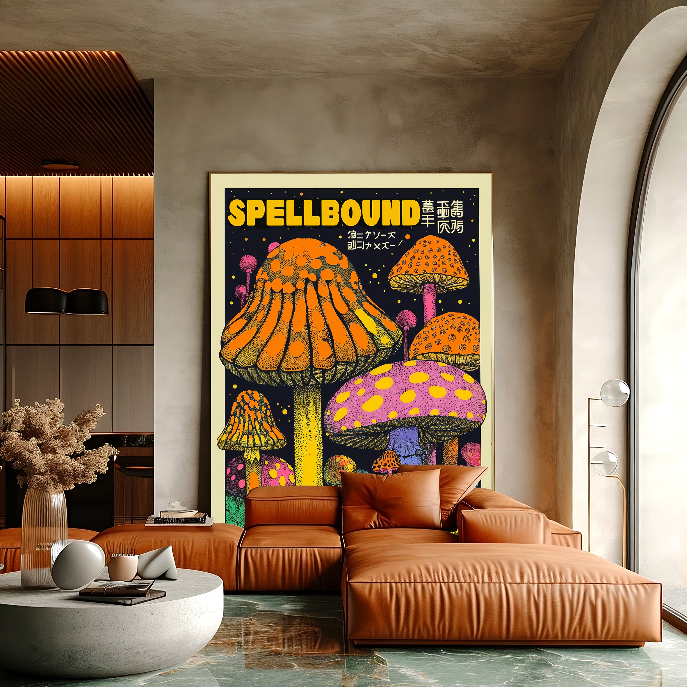 Spellbound Psychedelic Mushroom Print Poster by Love Frankie