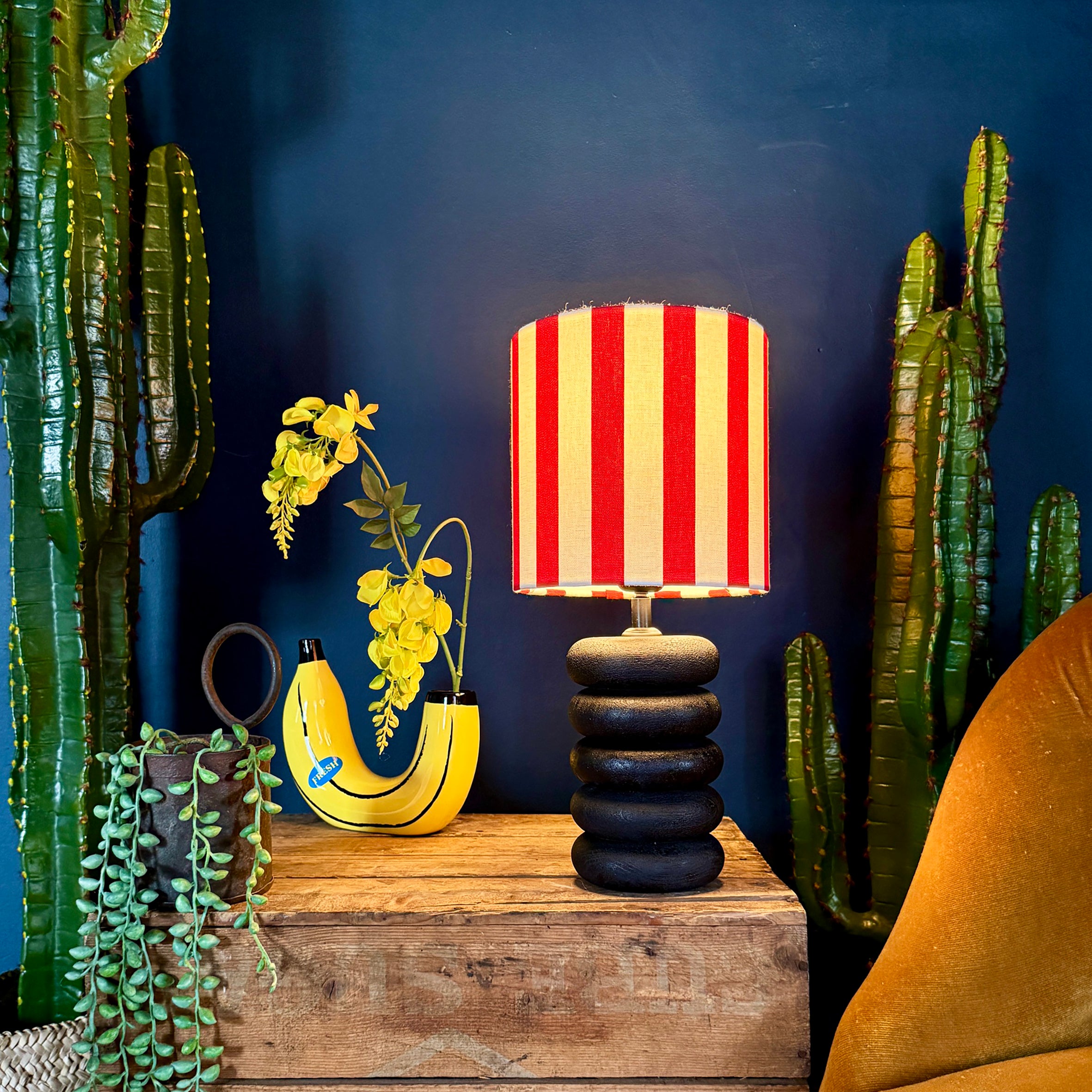 Big Stack Table Lamp - Ebony