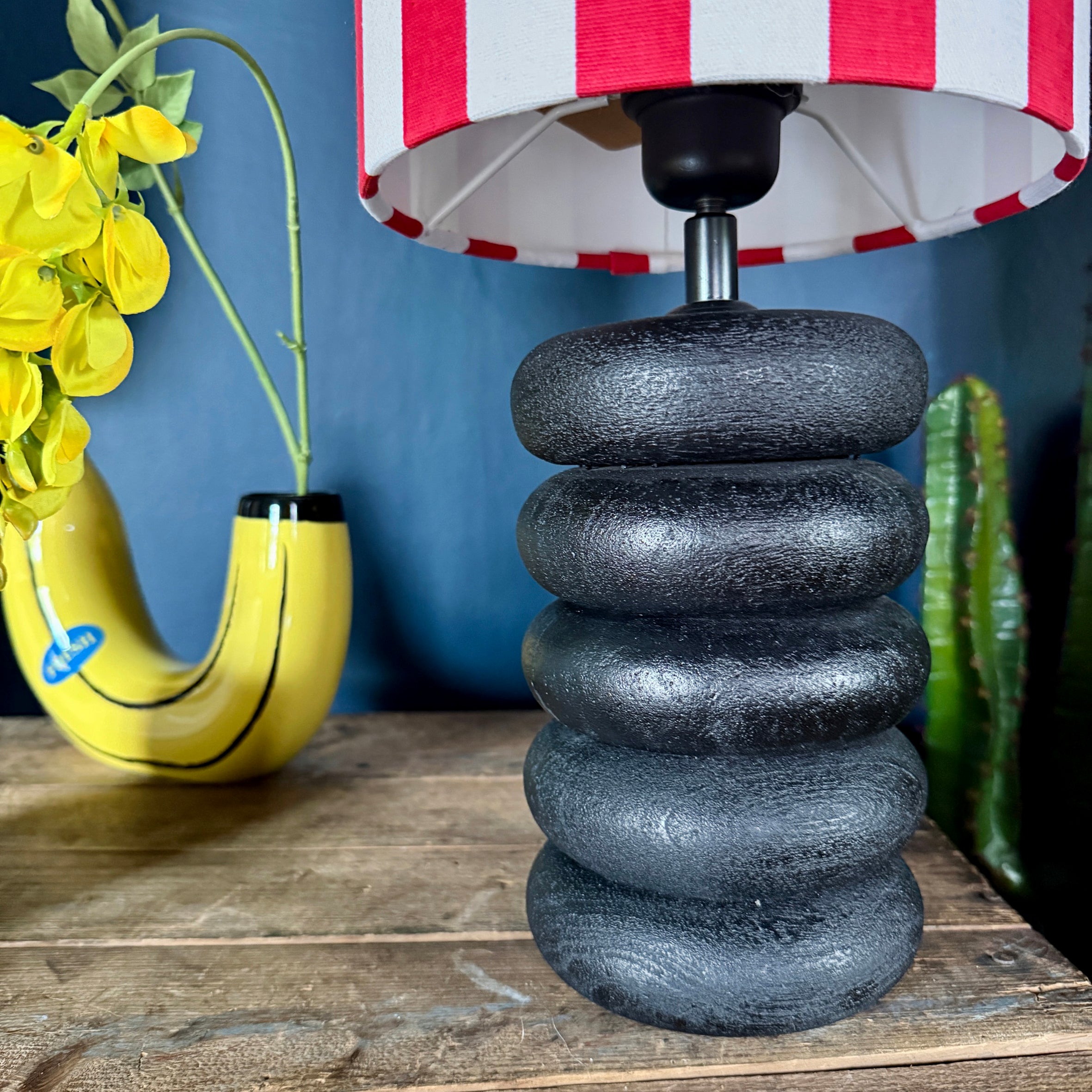 Big Stack Table Lamp - Ebony