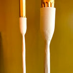 Ivory Stem Candle Holder - Large