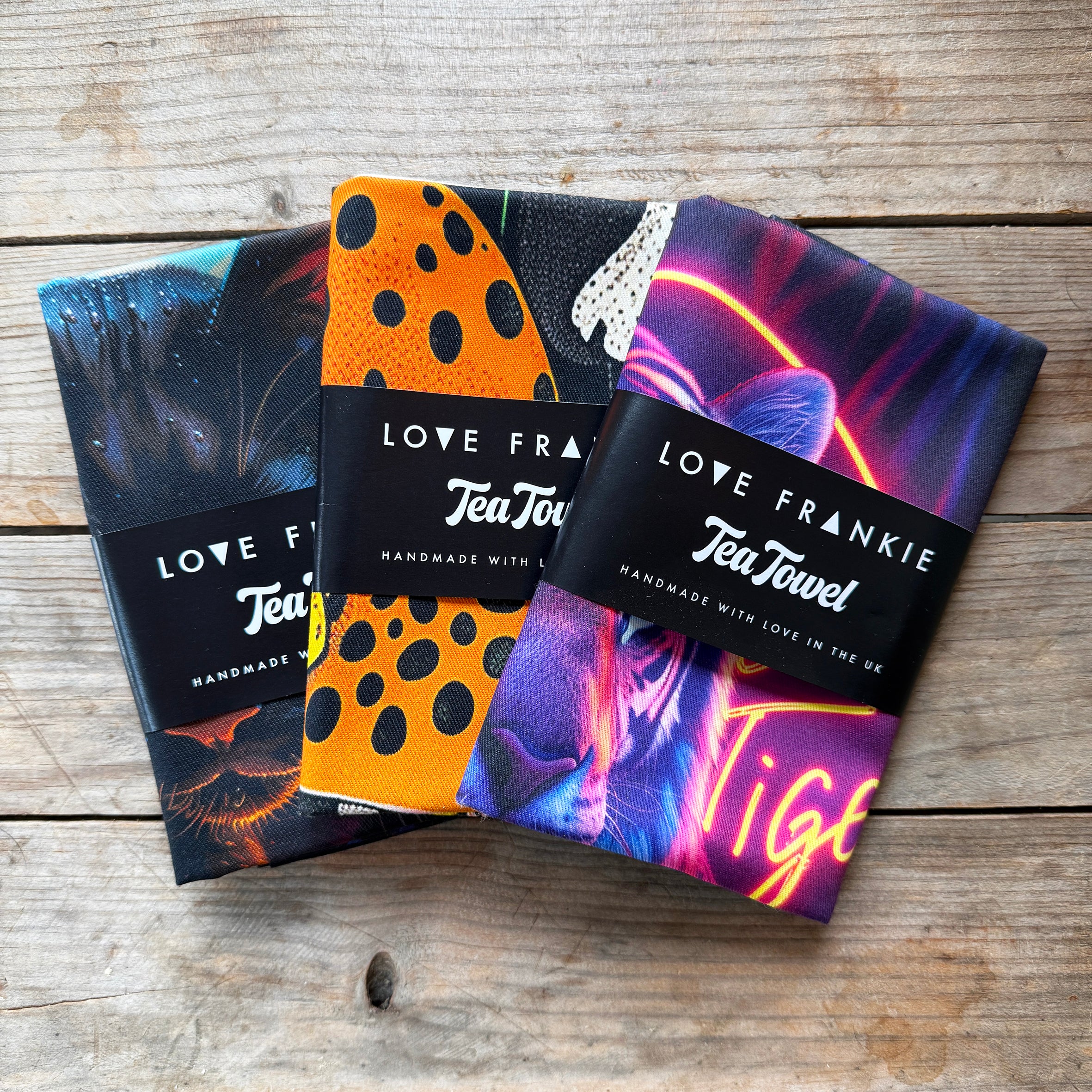 Love Frankie Tea Towel Packaging