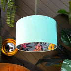 Love Frankie thistle botanical garden lampshade in sea green