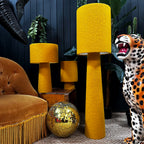 Love Frankie Statement Toffee Boucle Portable Lamps. 3 sizes available with flex cable or rechargeable bulbs. Light off