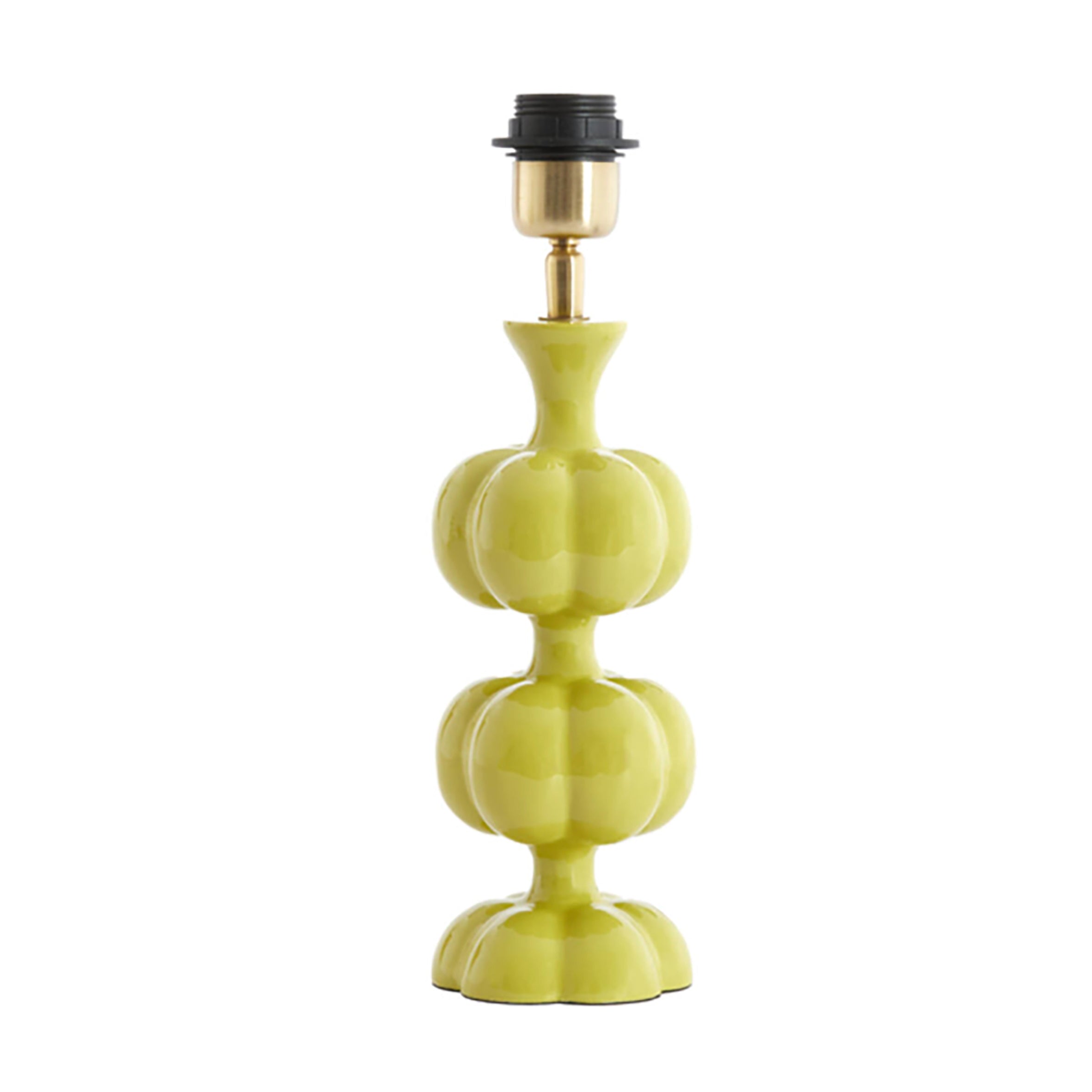 Double Bubble Table Lamp in Chartreuse - Large