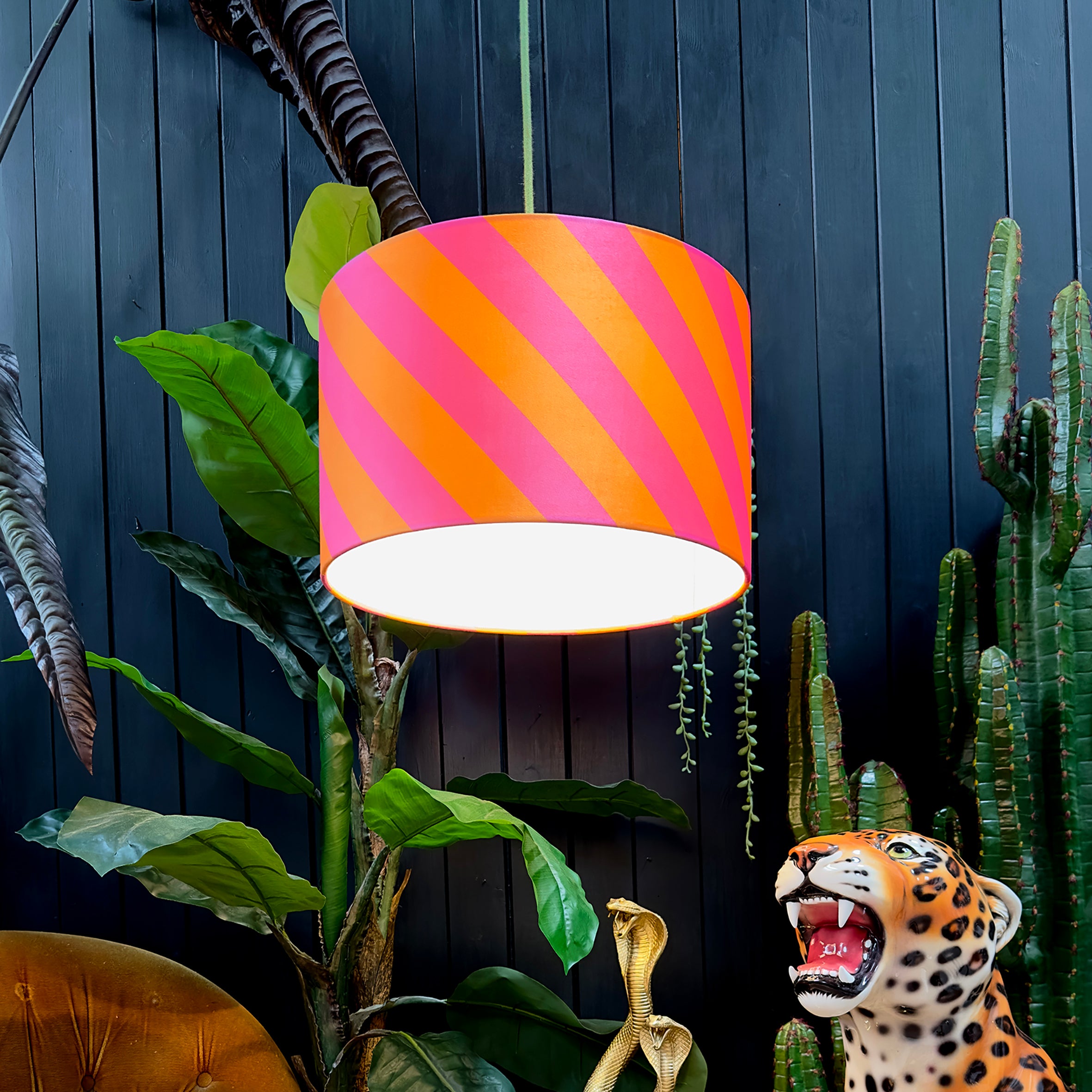 Tutti Frutti Helter Skelter Velvet Lampshades