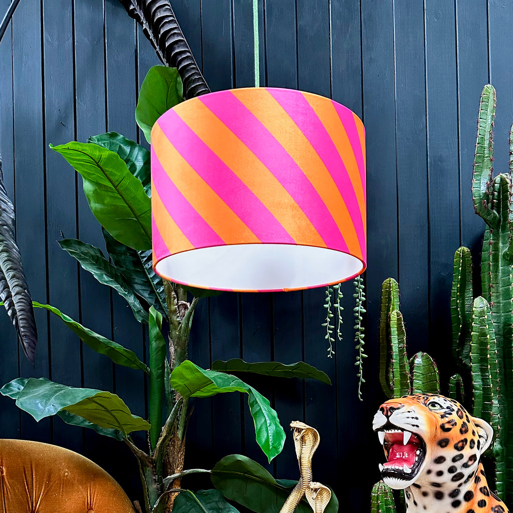 love frankie Helter Skelter lampshade in tutti frutti