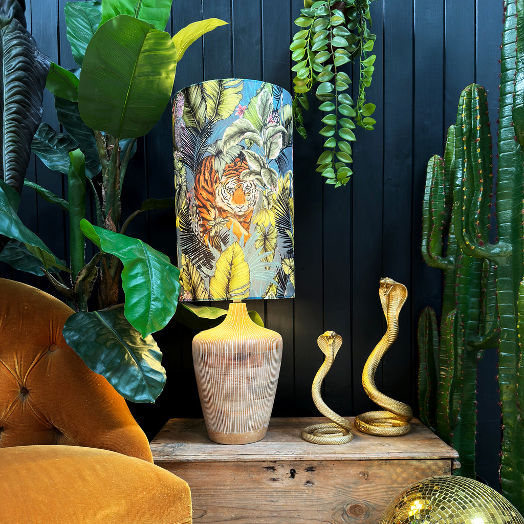 love frankie big cat tube lampshade in flint