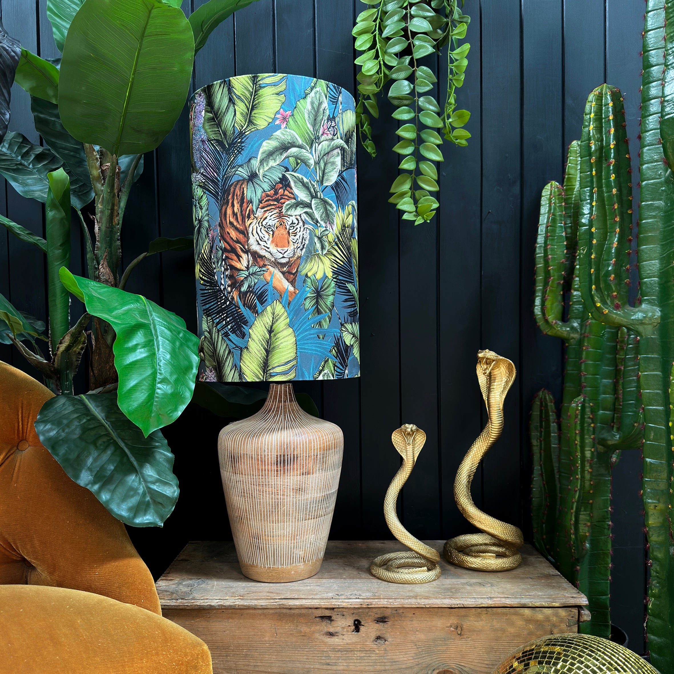 love frankie big cat tube lampshade in flint