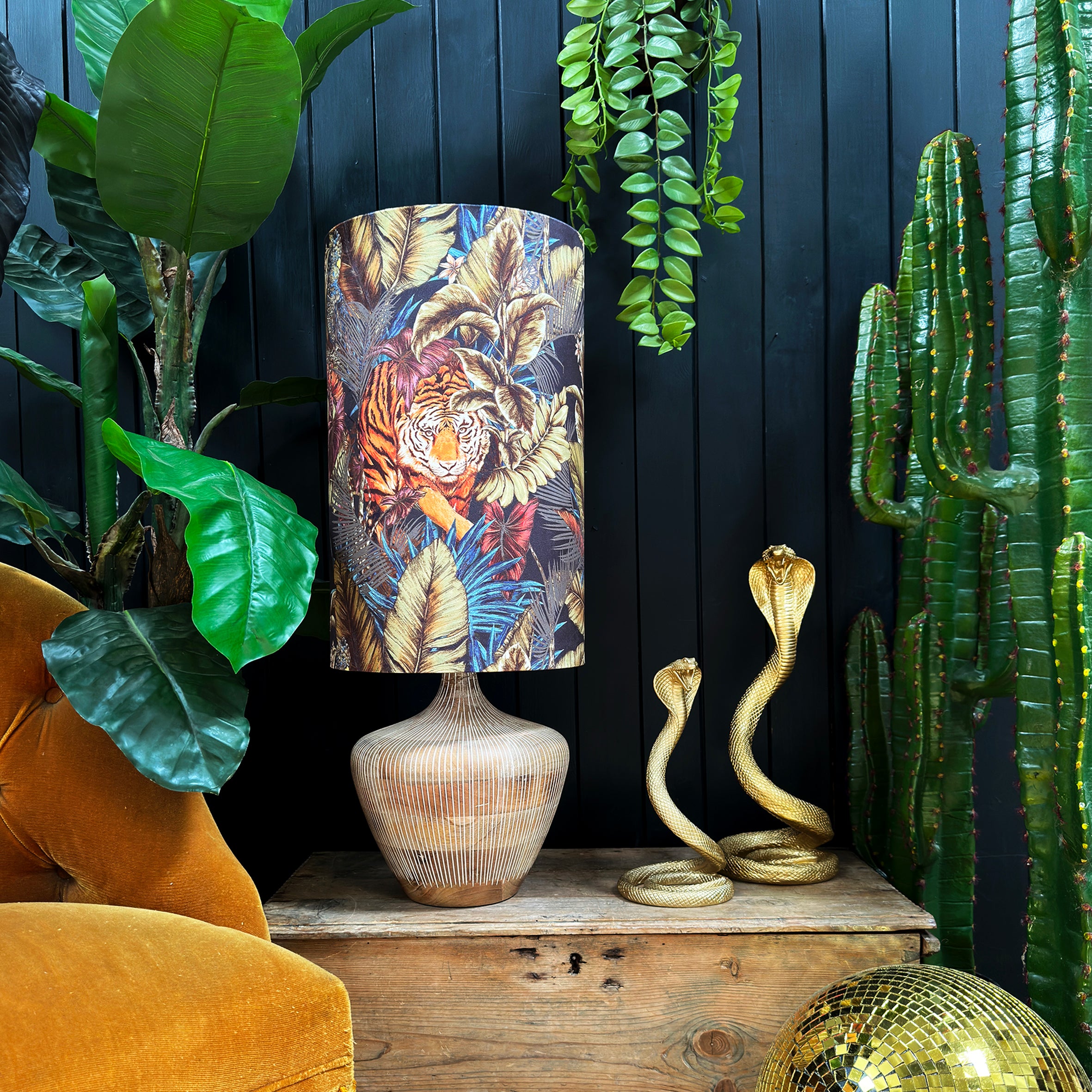 love frankie big cat tube lampshade in rust