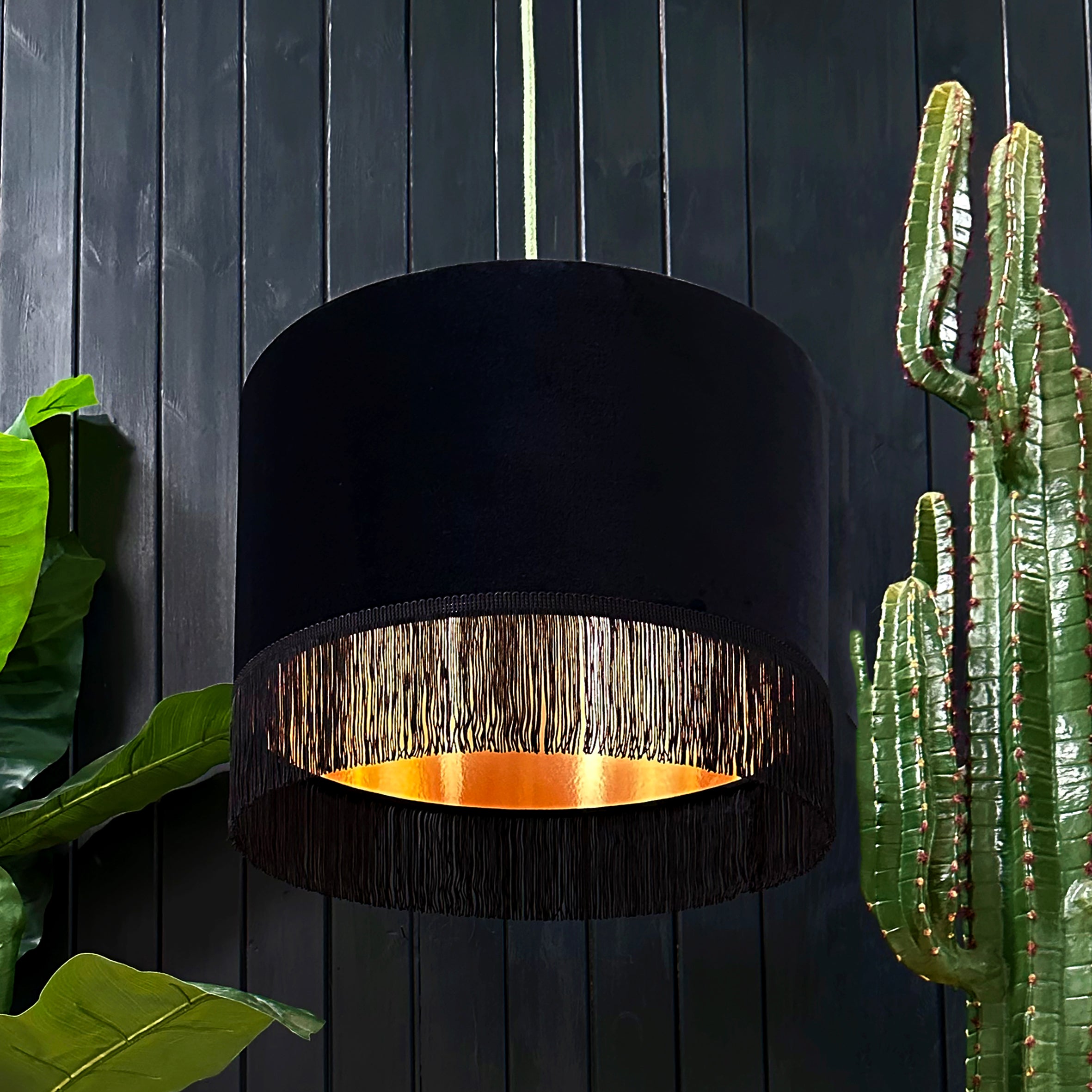 love frankie black velvet and copper lining and fringing