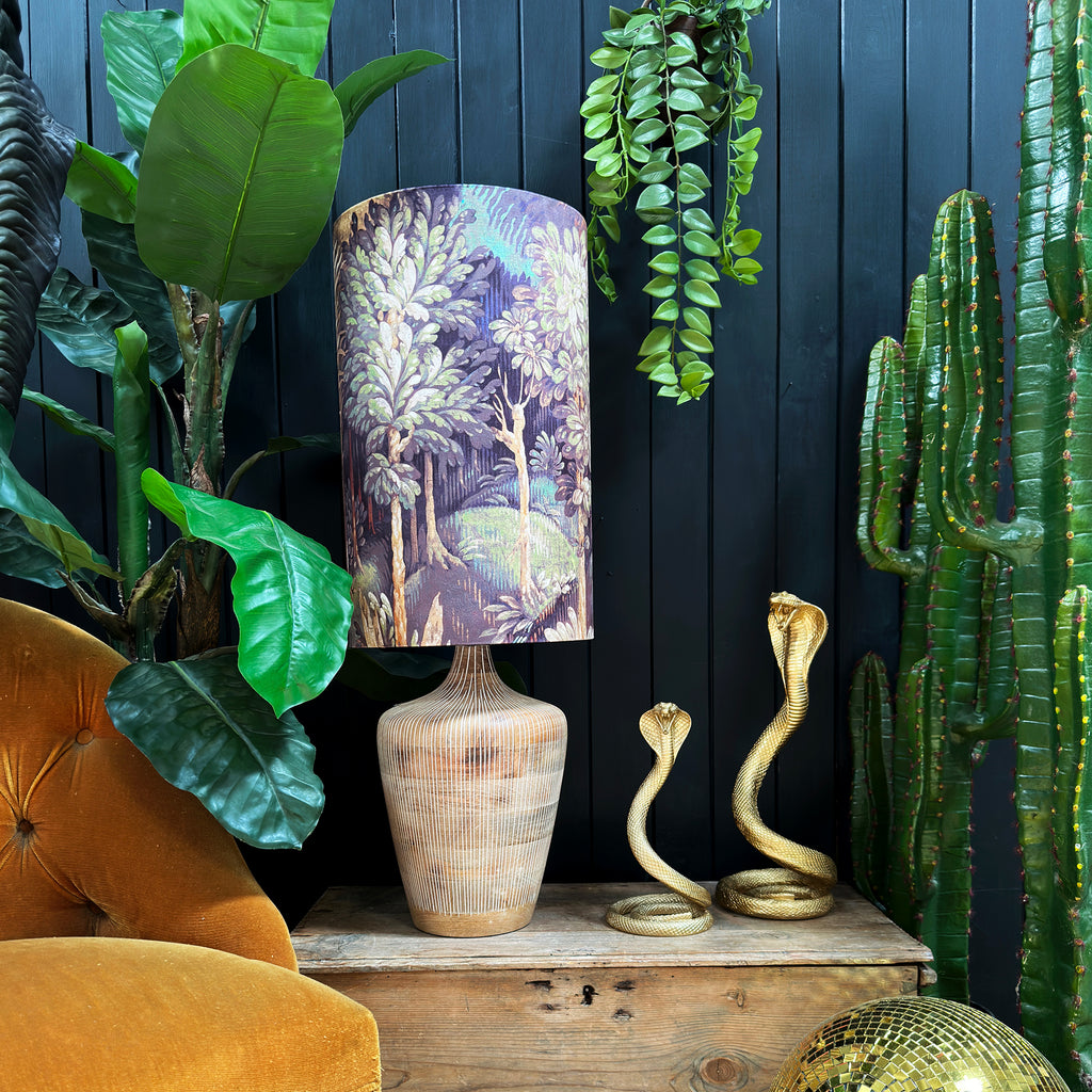 love frankie enchanted wood tube lampshade in cinnamon