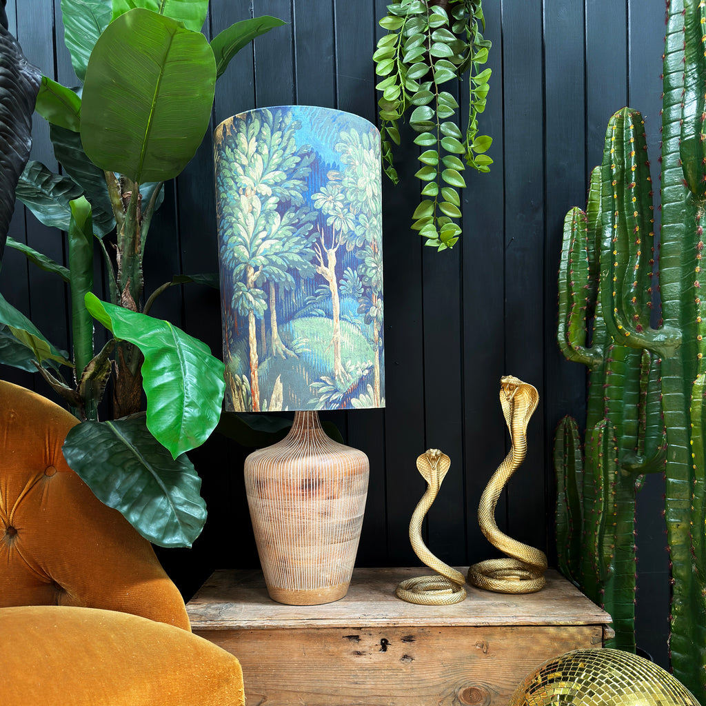 love frankie enchanted wood tube lampshade in emerald