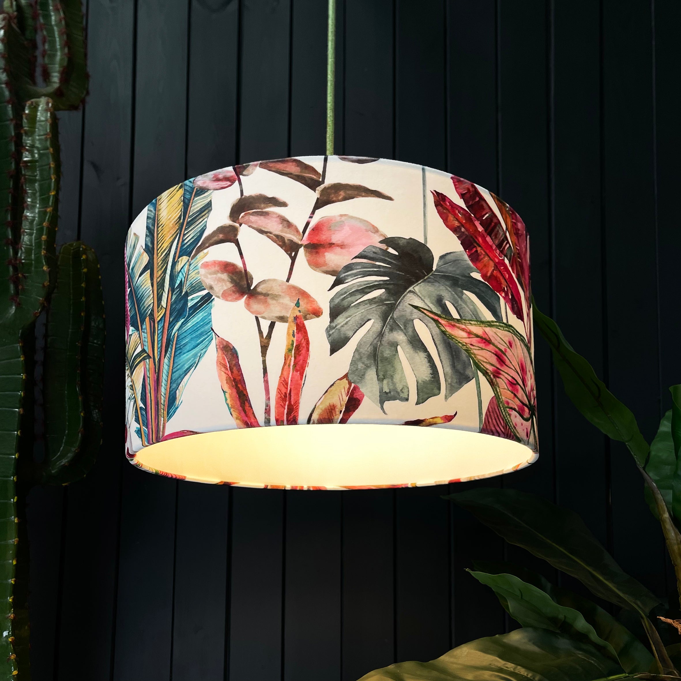 Ice Jungle Velvet Lampshade