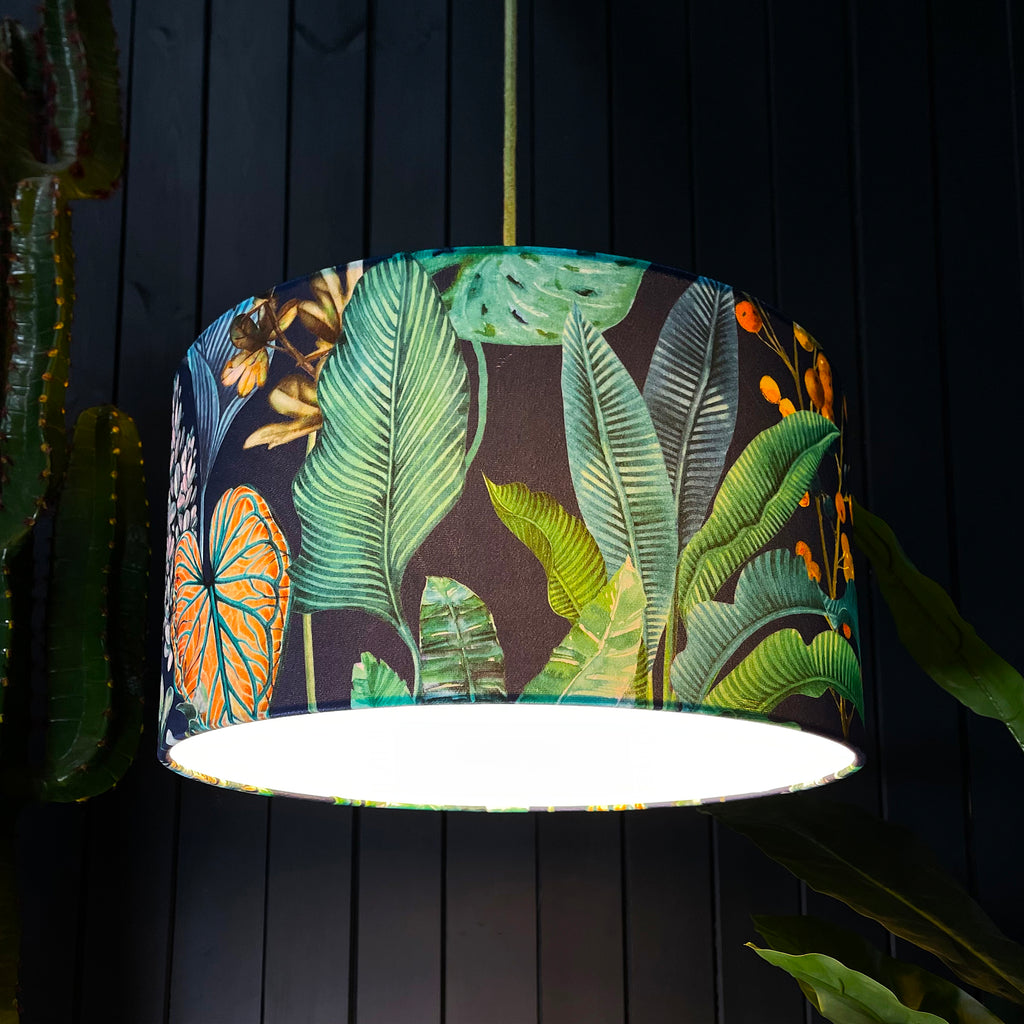 Love Frankie velvet lampshade rainforest