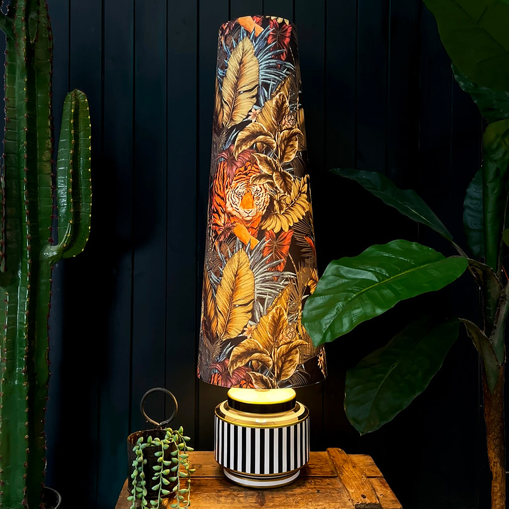 Love Frankie Big Cat Rust King Cone Lampshade