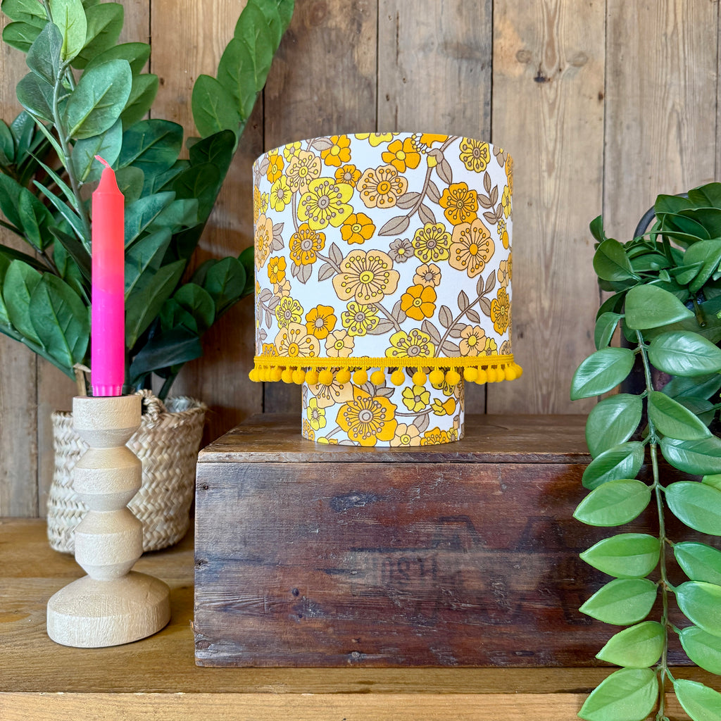 Sunny Vintage Flowers Portable Glow Lamp - Limited Edition!