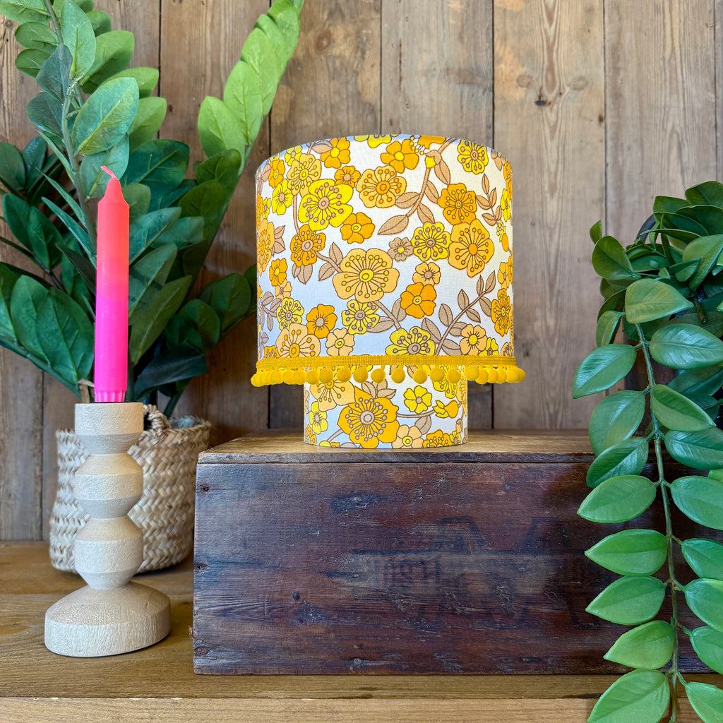 Sunny Vintage Flowers Portable Glow Lamp - Limited Edition!