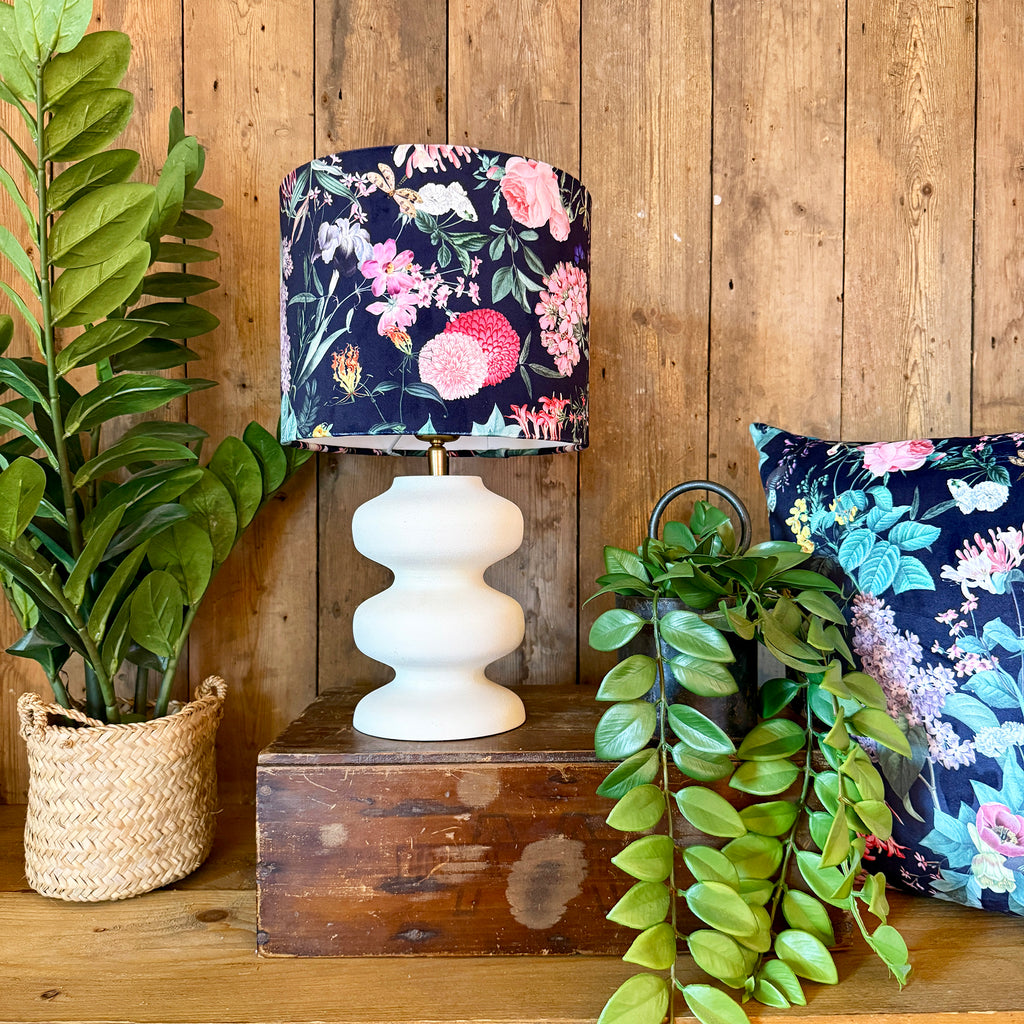 Wild Garden Dinky Lampshades In Ebony