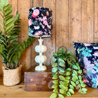 Wild Garden Dinky Lampshades In Ebony
