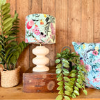 Wild Garden Dinky Lampshades In Powder Blue