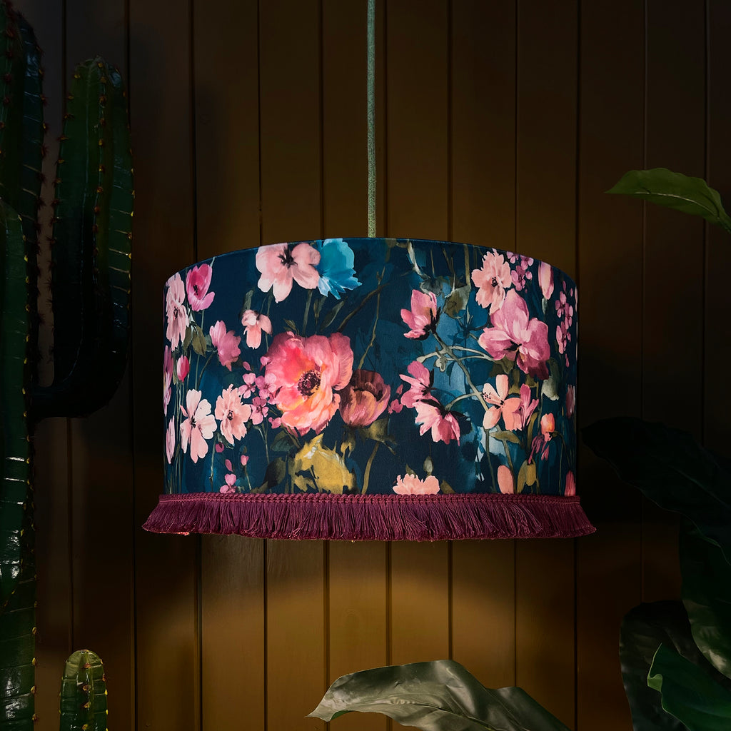 love frankie Woodstock Lampshade kingfisher