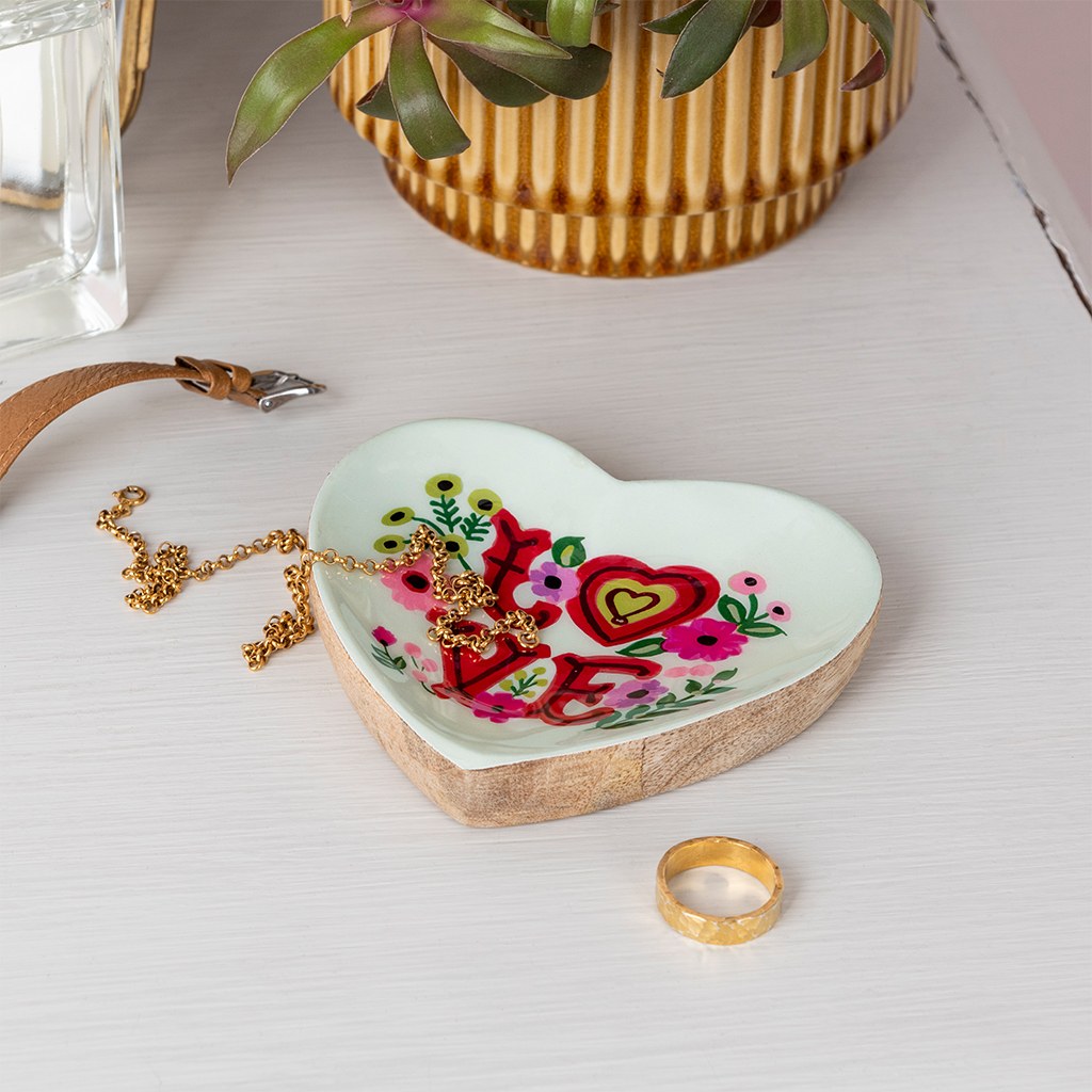 Love Heart-Shaped Trinket Dish