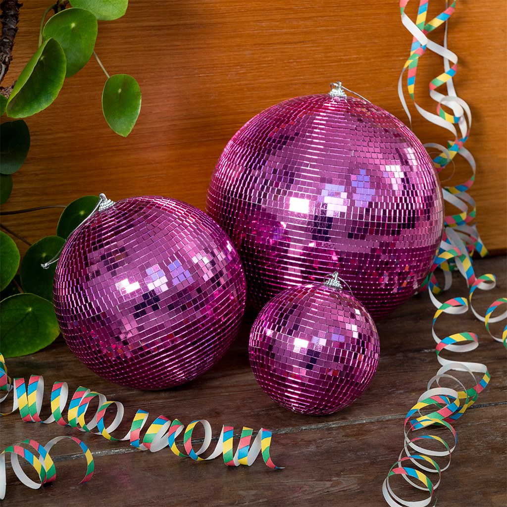 Pink Disco Balls - 3 sizes Available