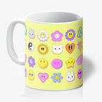 You're a Q-T. Cutie Emoji Kawaii Lemon Mugs Designed by Love Frankie and printed in the UK.