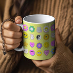 You're a Q-T. Cutie Emoji Kawaii Lemon Mugs Designed by Love Frankie and printed in the UK.