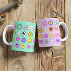 You're a Q-T. Cutie Emoji Kawaii Lemon Mugs Designed by Love Frankie and printed in the UK.