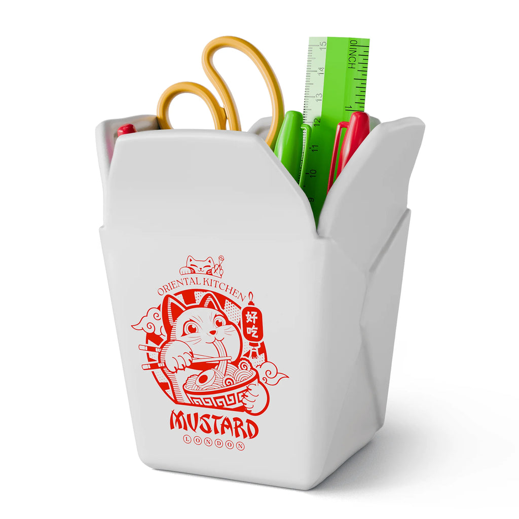 Chinese Takeaway Pen Pot Desk Tidy