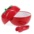 Tomato Ice Bucket with Lid & Tongs