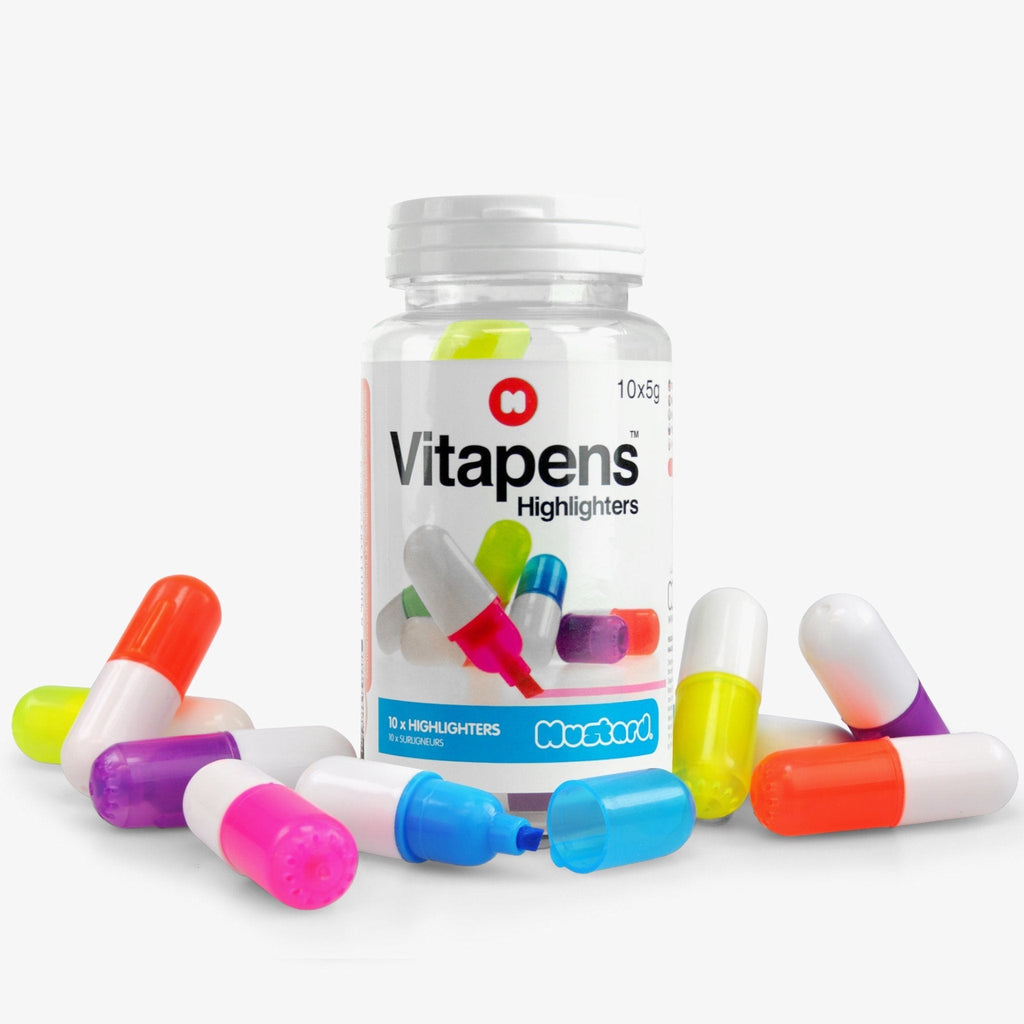 Vitapens, Novelty Highlighter pens shaped like vitamins.