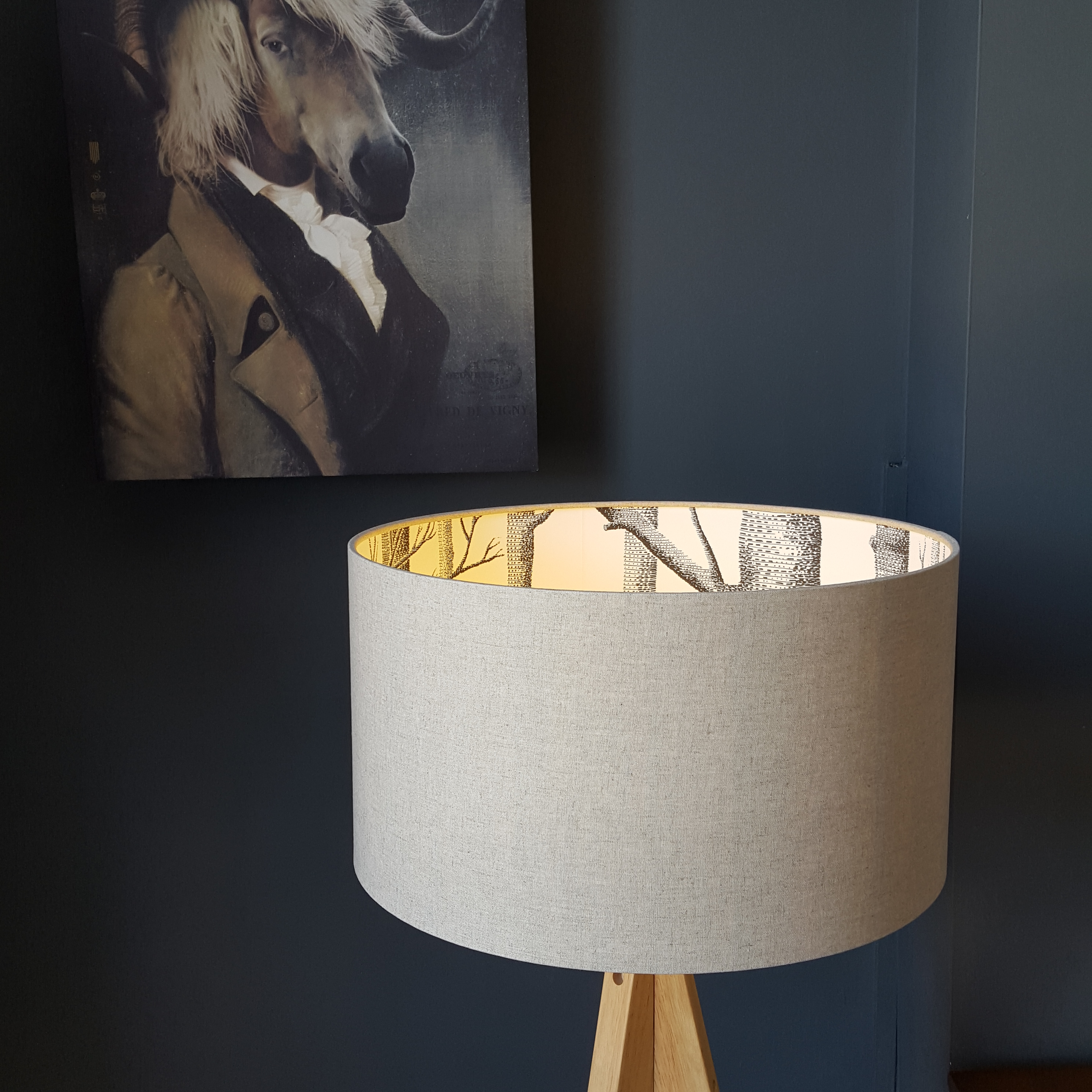 Son The Woods Wallpaper Lampshade, How To Cover Lampshades With Wallpaper