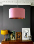 Blush Pink and Copper Lampshade