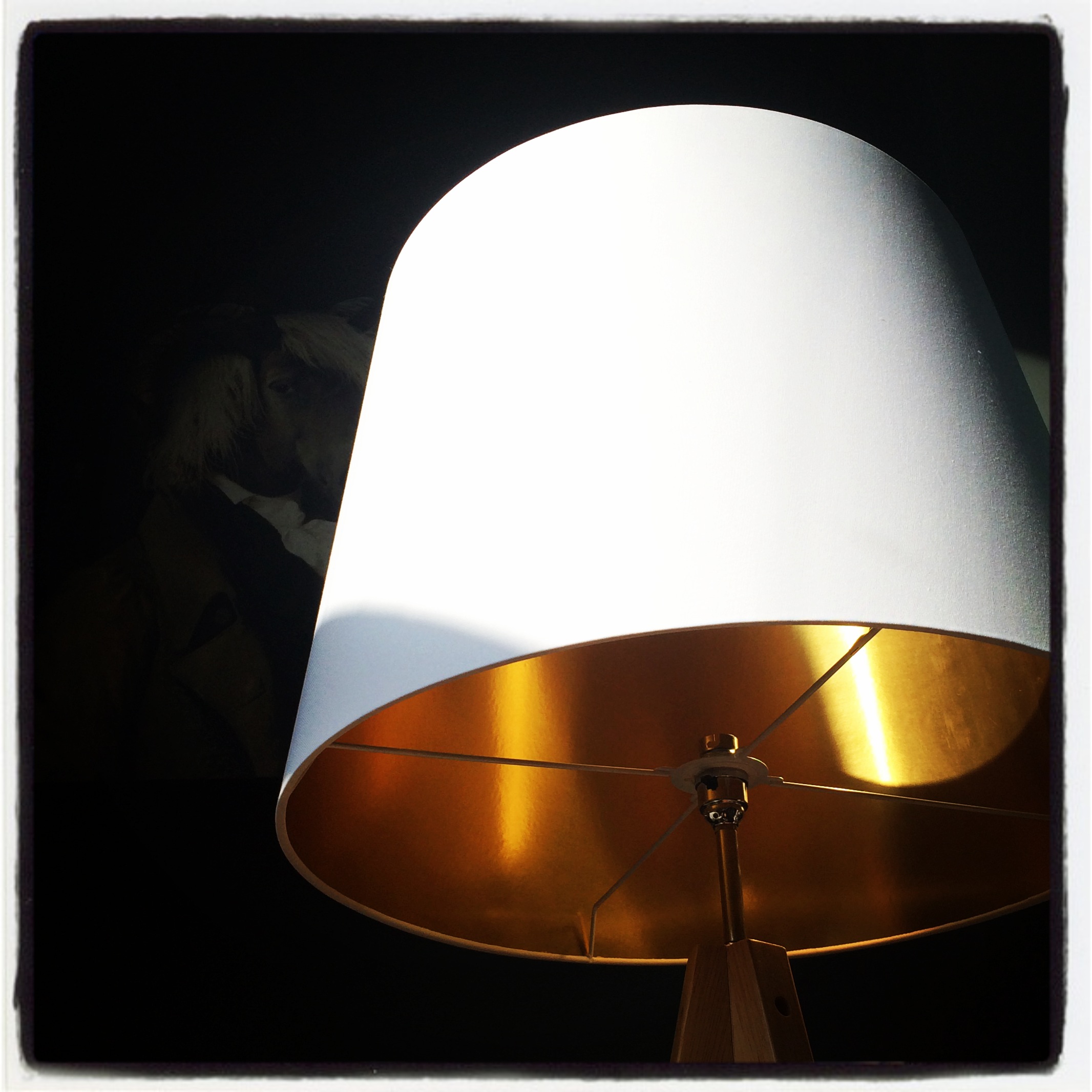 French Drum Lampshade in Crisp White 