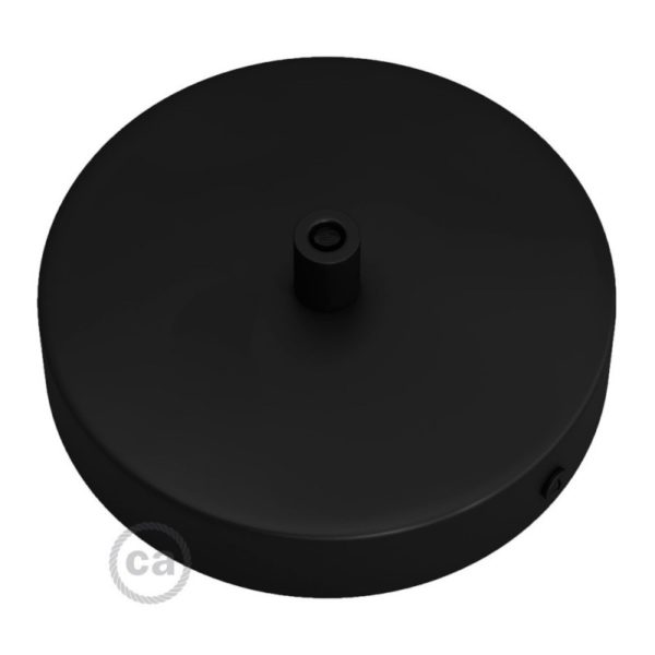 Matt Black Metal Ceiling Rose