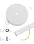 Matt White Metal Ceiling Rose Components
