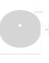 Matt White Metal Ceiling Rose Dimensions