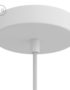 Matt White Ceiling Rose in Metal
