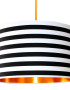 Black & White circus striped lampshade