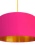 Watermelon Pink Cotton Lampshade with Gold Lining designed by Love Frankie, Creative Lighting & Interiors Store