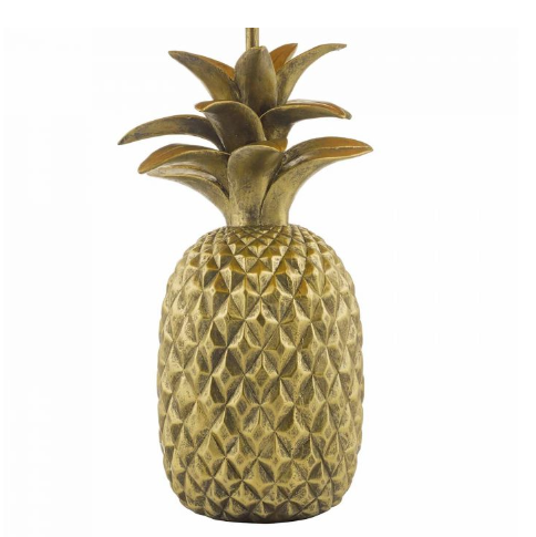 Antique gold pineapple table lamp