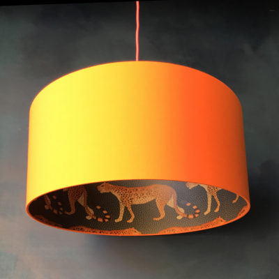 leopard walk cole and son wallpaper lampshade ardmore collection