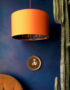 Cole & Son Leopard Walk Wallpaper lampshade in Orange cotton