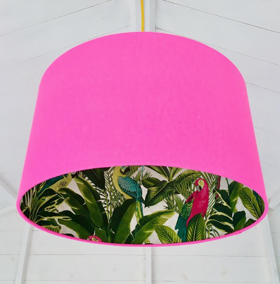 Tropical Palm silhouette lampshade