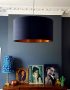 Black and copper lampshade