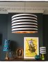 circus black and white striped lampshade
