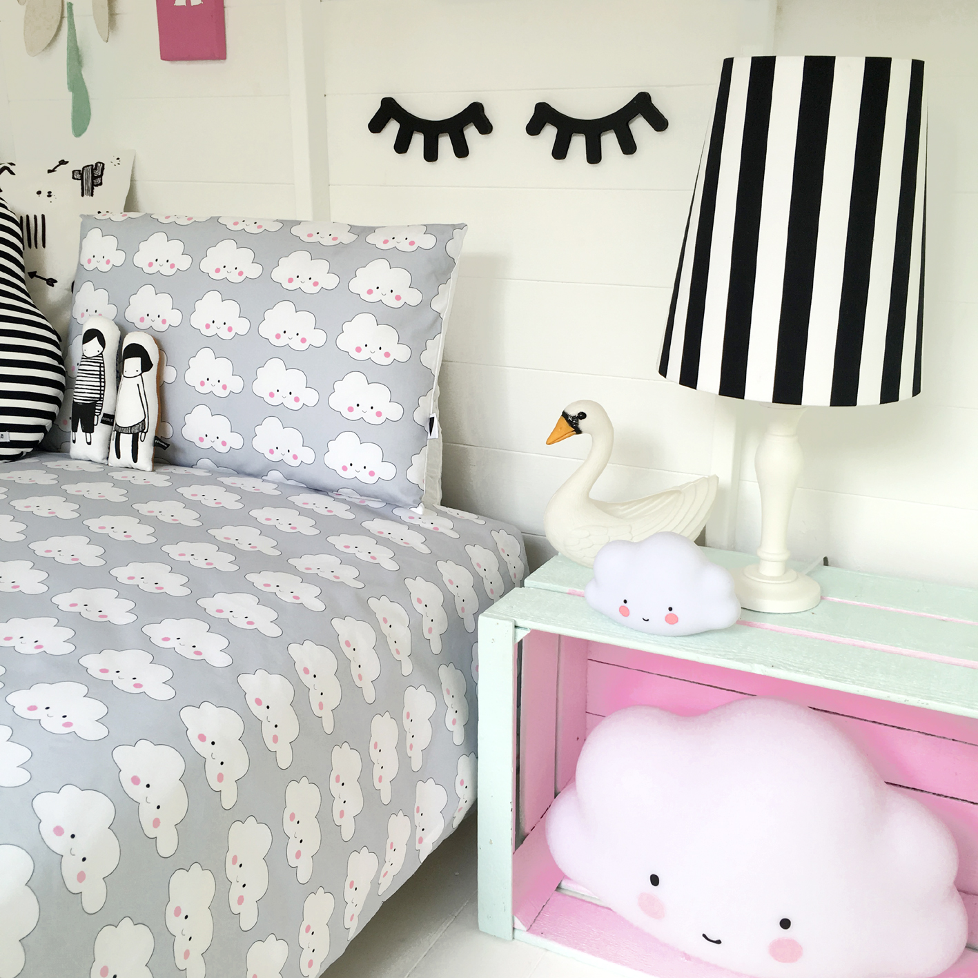 Grey And Pink Double Duvet Sets - Sweetgalas